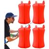 Qzdtue Portacanne da pesca con clip fisse, rondelle morbide per canna da lancio | Palla multifunzione 4 in 1 portatile per escursionismo, campeggio, viaggi e pesca all'aperto