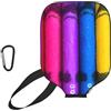 CNTDBU Custodia per pagaia in neoprene con tasca in rete, moschettone per borsa da palestra con pastelli colorati