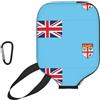 CNTDBU Custodia per pagaia con bandiera delle Fiji, in neoprene, con tasca in rete, moschettone per borsa da palestra