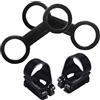 HAPINARY Set 4 Blocca-Cinturini per Maschera Snorkeling in Silicone e ABS, Regolabile e Facile da Montare, Accessorio per Attrezzature Immersioni Subacquee