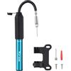 KLdcfhDR Mini Pompa for Bici in Lega di Alluminio da 1 pz 100PSI, gonfiatore for Pneumatici Portatile Compatibile con valvole for MTB e Strada(Blue)