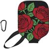 CNTDBU Custodia piatta per pagaia da pickleball, in neoprene, con tasca in rete, moschettone per borsa da palestra