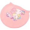 FRCOLOR Cuffia da Nuoto in Silicone per Bambine Design Unicorno, Comoda e Adatta per Piscina e Spiaggia, Protezione Orecchie e Chioma