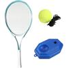 Fonowx Palla da Allenamento Tennis, Ausilio Professionale per L'auto-Allenamento, Strumento di Esercizio Portatile per Bambini E Adulti, Strumento per Ra, Racchetta Rosa