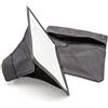 vhbw diffusore, softbox compatibile con Nikon Speedlight SB-N7, SB-R200, SB-910 flash, fotocamera - plastica nero, 16 x 20,5 cm