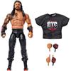 Mattel WWE Elite Collection - Roman Reigns, personaggio collezionabile Series 123, action figure con 25 punti di articolazione e mani intercambiabili, 8+ anni, JHT62