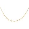 GD GOOD.designs Collana con piastrine - impermeabile I Collana boho da donna con 11 ciondoli rotondi I Collana con piastrine in oro 18 carati - argento - oro rosa