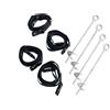 EXIT Toys Trampoline Anchor Set - 4 Ground Anchors and 4 Straps - For Your Tramp