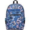 Seven Freethink Zaino Scuola Media Ragazza, Scuola Elementare, Doppio Scomparto, Tasca PC e Borraccia, Ricarica USB, viola blu