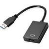 ZestEcho Adattatore USB a HDMI 1080p Full HD, Convertitore USB 3.0 2.0 a HDMI con video e audio sincronizzati, modalità specchio esteso per PC portatile monitor TV proiettore compatibile con Windows 11 10 8 7