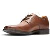 Clarks Tilden Plain Mens Dark Tan Lea, 7.5