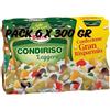Generico CondiRiso Leggero °° Solo 2% di Grassi, Pack 6 Barattoli di Vetro da 300 G