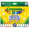 BINNEY&SMITH - CRAYOLA Crayola Pennarelli Lavabili a Punta Conica Grossa Confezione da 24 Pezzi in Colori Assortiti