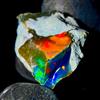 OPAL EMPIRE Ethiopian Black Cut Fire Opal Grezzo Naturale Opale Gemma 13 Ct 20x14 mm