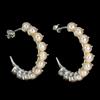 egemdiamond Orecchini In Argento Sterling 925 Barocco Con Perla Bianca Crema Gemma 6Mm