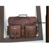 Handmade IN Tutto Il Mondo Uomo Pelle Spalla Messenger Valigetta Laptop Cartella Fatto