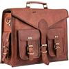 Handmade Artisn Qualità Originale pelle Vintage Cartella a Tracolla Valigetta Laptop Bag