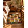 HAMID - Tappeti Kilim, Tappeto Kilim di Herat, Tappeto etnico, Tappeti Kilim per soggiorno, Tessuto a mano, 100% lana, Kilim per soggiorno, camera da letto, sala da pranzo, (88x61 cm)