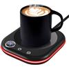 MQFORU Scaldatazze, Scalda Caffè da Tavolo con 3 Impostazioni di Temperatura, Display LCD，Spegnimento Automatico 1-12H, Scalda Candele Intelligente, Ideale per Regali di Caffè Accessori