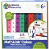 Learning Resources Set di Cubi Mathlink, 6+ Anni, 115 Pezzi con Schede attività e Guida, Gioco Educativo per Matematica, Moltiplicazione e Misure