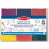 Melissa & Doug Tampone Inchiostro Lavabile - 6 Colori per Timbri, Multicolore, Accessori per Disegno e Attività Creative, Regalo Bambini e Bambine, 3+ Anni