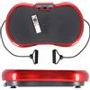 HMS Vibration trainer con piastra vibrante - fino a 150 kg - 10 programmi di allenamento, 99 livelli - 2 cinghie di estensione, telecomando, LCD