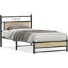 vidaXL Struttura letto senza materasso rovere Sonoma 100x190 cm materiale a base di legno