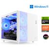 CSL-Computer PC da gioco, AMD Ryzen 7 8700F, 4100 MHz, GeForce RTX 5070, 32 GB di RAM DDR5, 2000 GB di SSD M.2, Windows 11 Home, USB 3.2 | M11850H