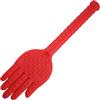 TOVINANNA Massaggiatore Percussione a Forma Di Mano in Plastica Rossa Martello Per Massaggio Salute Stimolazione Punti Trigger Per Rilassamento e Sollievo Affaticamento Terapico e Resistente