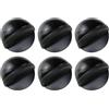 Anlising 6PCS Fermaporta a Pavimento Adesivo, Acciaio Inox Ferma Porta, fermaporta Adesivo Non Perforato, fermaporta Pavimento adesivo, fermapota in Acciaio Inox, per Camerette, Bagno, Cucina (Nero)