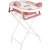HUOLE Vaschetta Bagnetto Neonato con Supporto-Vasca da Bagno Bambini 1-3 Anni con Termometro Incorporato e Tubo di Scarico - Offri il massimo comfort al tuo bambino (stile 5, 81,5 x 48 x 21 cm, rosa)