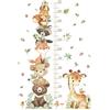 Aohyue Metro Bambini Parete, Adesivi Murali Bambini con Animali della Foresta, Tabella di Altezza 50-150 cm, Decorazione per Cameretta di Ragazzi e Ragazze, Adesivo Murale Autoadesivo per Misurare Altezza