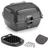 GIVI Bauletto B45B moto scooter Givi 45 con schienale, rete e piastra universale Nero