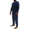 Karelpiù KAREL PIU' Pigiama Uomo Invernale in Cotone Caldo Interlock 100%. Taglie Over Size. Pigiama Lungo Due Pezzi Aperto o Chiuso (IT, Testo, 4XL, Regular, Regular, 106 Blu)