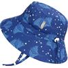Jan & Jul Cappello da spiaggia impermeabile per bambini (S: 0-6 mesi, Manta Ray), Manta, 0-6 Mesi