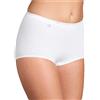 Sloggi Basic Maxi, Offerta 6 E 12 Pezzi, Slip Donna Maxi, Maxi, Slip Donna in Cotone (6 Pezzi-Bianco, 6)