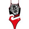 TurboTronic By Z-LINE TurboTronic Maori NZ - Bikini da Donna, Rosso/Nero, XL
