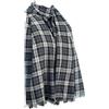 Purple Possum UK® Sciarpa scozzese grigia da uomo in cotone a quadri bianchi e neri, Grigio, Nero, Whiyte, Grigio, Antracite, Taglia unica