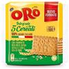 Oro Saiwa 5 Cereali, Biscotti Integrali con Frumento, Riso, Orzo, Avena e Segale, Fonte di Magnesio e Ricco di Fibre, 100% Grano Italiano, 420g (Confezione da 6)