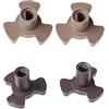SUCHUANGUANG 2 Pezzi 14mm Forno a microonde Giradischi Rullo Guida Supporto Accoppiatore Vassoio Albero Attacco accoppiatore in plastica