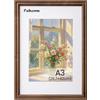 Feihorrm Cornice Portafoto Vintage, A3 in Legno Massiccio di Noce, Con Vetro Temperato, Per Foto 29,7x42 cm Senza Passepartout o 20x28,7 cm Con Passepartout (Marrone Scuro, A3 (29,7x42 cm))