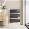 EMKE Scaldasalviette termoarredo, con Attacco Laterale, 762x600 mm, Radiatore da Bagno, Scaldasalviette per Asciugamani ad Acqua Calda,Porta Asciugamani, Scaldasalviette, Colore Antracite, 503 Watt