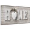 murando - Quadro Casa 120x40 cm 1 Pezzo - Stampa su Tela Strutturata XXL Grande - Quadri Moderni Soggiorno Grandi - Stampe da Parete Murale Arte Moderno Pittura - Astratto Casa m-A-0686-b-a