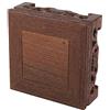 Oumefar Espositore in Legno Base Quadrata Piccola Teiera Bonsai Piedistallo Vaso Stand Espositore per la Decorazione dell'ufficio Domestico(10 * 10 * 3 , 7 cm)
