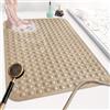 Mofonky Tappetino da doccia antiscivolo, 90 x 60 cm, extra large, per box doccia interno, morbido TPE lungo, anti-muffa, opaco, con forti ventose