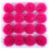 Duories 6 pompon in pelliccia sintetica da 12 - 15 cm, per fai da te, pompon in pelliccia artificiale, soffici pompon per fai da te, artigianato, guanti, borse, decorazioni, rosa