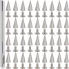 GORGECRAFT 100 Set 12mm Argento Punk Rivetti Metallici Cono Borchie A Vite Rivetti A Vite in Lega Artigianato Pelle Vite su Cono Piccoli Rivetti per Abbigliamento in Pelle Giacche Scarpe Fai da Te