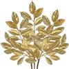 Arborus 3 rami artificiali di Natale, 51 cm, rami di Natale artificiali, foglie di magnolia, rami, oro, decorazione per albero di Natale, decorazione per Natale, corona dell'Avvento, decorazione per