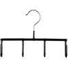 MAWA Belt GH - Gruccia per accessori, adatta per cinture, mascherine, collane, sciarpe, borse ecc., 1 pezzo, con rivestimento antiscivolo non inquinante, salvaspazio, 20,5 cm, Nero