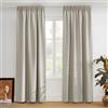 PONY DANCE Tende Oscuranti Camera da Letto Moderna Tenda Termica Isolante per Interni Decorazione Curtains per Soggiorno con Fettuccia 2 Pezzi 140x200 CM, Natura